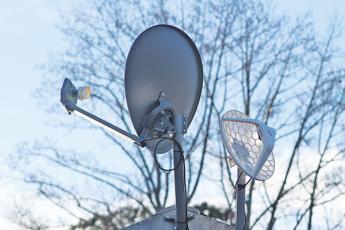 Press photo/Jake Browning - The smaller dish will intercept signals relayed point-to-point style from areas with strong broadband to the LBJ Job Corps, increasing the quality of internet at the center.