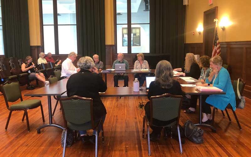 Photo submitted - The Fontana Regional Library Board met in a called meeting on June 5 to review appeals concerning two books.