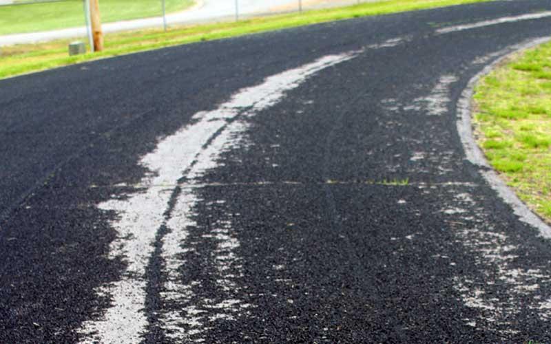 Press file photo - Refurbishment of the Macon Middle School track has been topic for the Macon County School board for the past year. At a special meeting on Dec. 21, the board selected a firm to design the project.