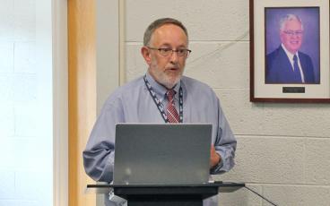 Press photo/Shelby Powell - Bryan Singleton reports on a plan to support beginning teachers.