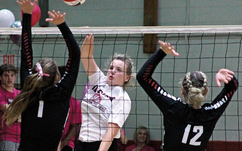 Press photo/Andy Scheidler - Alison Knop had the third-most kills in the Mountain Six Conference this past season, slamming 322. She earned all-conference honors and helped Franklin go 19-7.