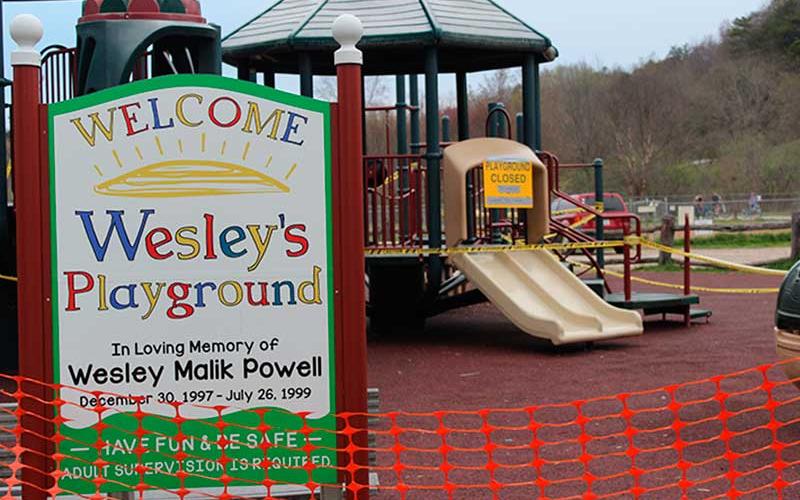 Press photo/Lee Buchanan - Wesley’s Playground at Big Bear Shelter has been closed until further notice.