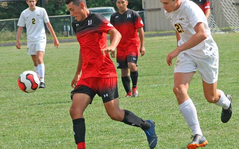 Press file photo - Cris Chavez had a breakout senior season, scoring 39 goals to go with nine assists. It helped him land a spot with a junior college program.