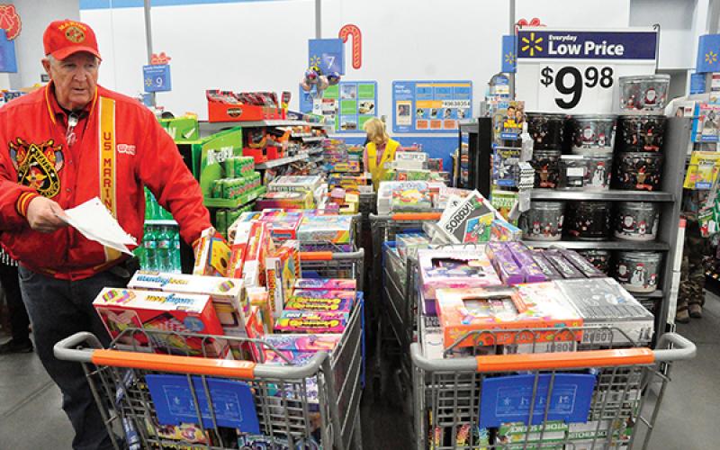 File photo - Randy Hughes, who heads up Smoky Mountain Toys for Tots, expects higher demand and less donations this year.