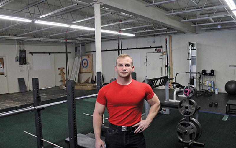 Downtown Fitness Training owner Rick Tarleton is pictured in his gym on West Palmer Street. Tarleton preempted the state’s shutdown order this spring to protect his clients and trainers from COVID-19.
