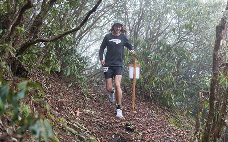Submitted - Canyon Woodward makes his way past a race marshal during the 2021 Assault on Black Rock.