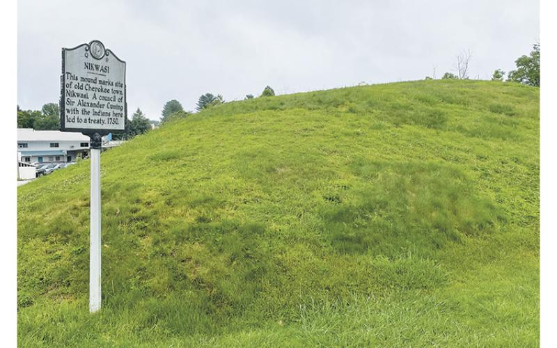 Press photo/Mia Overton The Nikwasi Mount in East Franklin will be one of the stops for people participating in a field trip as part of the  national Trail of Tears conference in September.