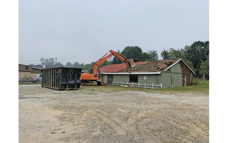 Photo submitted - Mainspring recently demolished the old SImpson Oil building and if funding from the EPA comes through, the group will develop the site to create more green space in East Franklin.