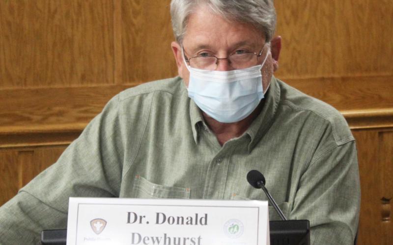 The Macon County Board of Health discussed during their last meeting the use of monoclonal antibodies as a means of treating COVID. Pictured is Dr. Donald Dewhurst, medical director.