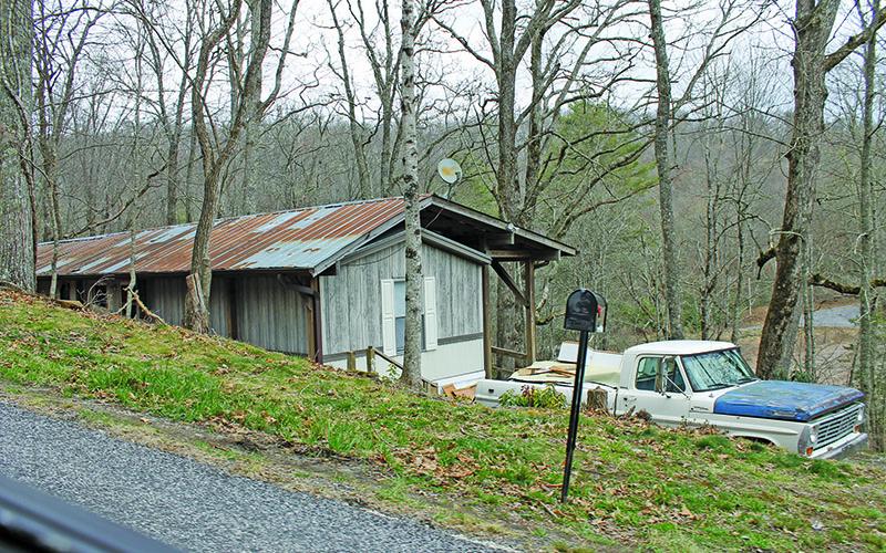 Photo/Christopher Lugo Mark Meadows and his wife registered to vote using the address of this mobile home in Scaly Mountain.