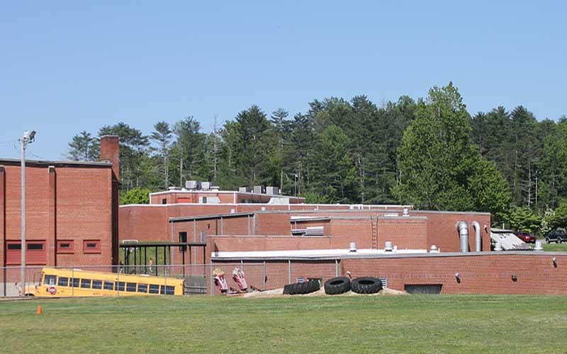 Press photo/Will Woolever - With multiple buildings spread across campus on uneven terrain, makes it difficult for students with disabilities to travel between buildings. The Macon County School System is working with architects who determine how the buildings can be updated and as well as the potential for new construction.