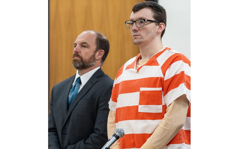 Photo submitted Jesse Wilson (right) pleaded guilty on Aug. 10 to killing his 3-month-old son in 2017. Pictured with Wilson is one of his defense attorneys, Bill Jones.