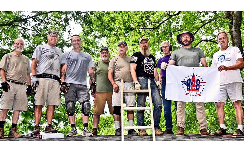 Photo submitted - 828 Vets have volunteered to help with projects throughout the community, including repairs to fellow veterans’ homes.