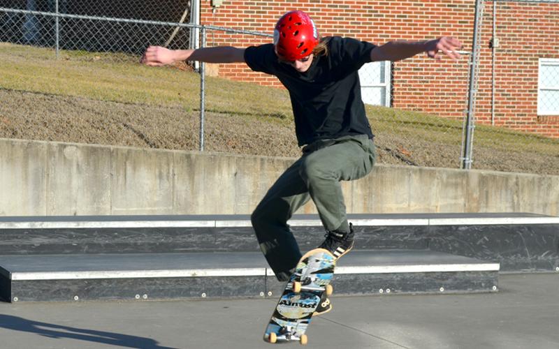 Press file photo.  The town will begin grading the site for the new skatepark in March with construction slated to begin in May or June.