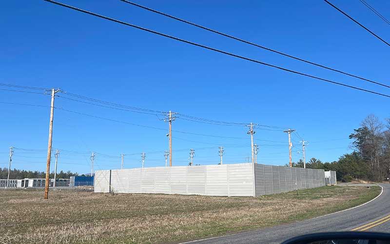 Photo/Cherokee Scout  - Macon County is considering adopting an ordinance to regulate the noise generated by crypto mines should one want to locate here. Pictured is the crypto mine off Harshaw Road near Murphy. 