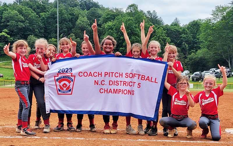 Photo courtesy of Ethan Garrett - Franklin’s 8U softball All-Stars celebrate their District 5 Tournament Championship. The team includes Mary Bishop, Sadie Lambert, Paislee Ammons, Lainey McCall, Sutton Bowles, Andi Setser, Adilyn Garrett, Alyssa Foley, Emmerson Shuler, Alexis Crowe, Gloria Daniels and Paislee Houston.