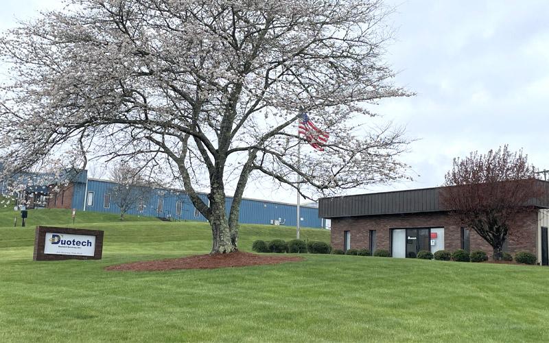Press photo/Mia Overton.  Duotech, located in the Macon County Industrial Park, plans to purchase additional property in the park, adding up to 50,000 square feet of new operating space and 95 jobs over five years.