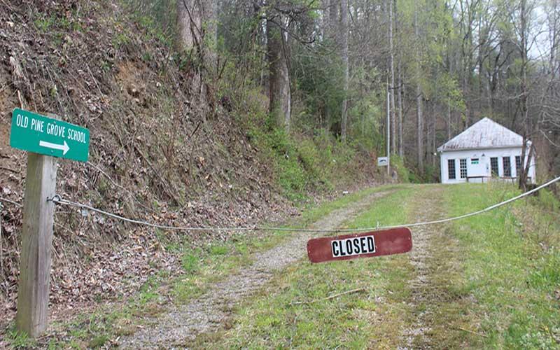 Press photo/Thomas Sherrill - The former Pine Grove School at the corner of Peeks Creek Road and Highlands Road has stood there in one form or another for more than 125 years.