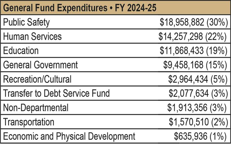 County Budget graphic
