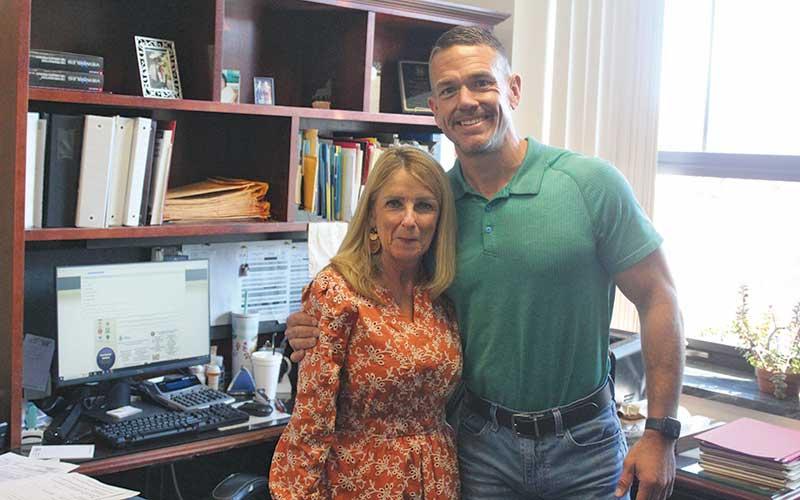Press photo/Thomas Sherrill - Derek Roland and Administrative Staff Assistant Pam Ledford.