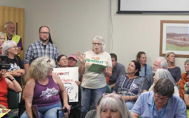 Press photo/Thomas Sherrill - The Macon County Board of Health meeting on Sept. 24 included several public comments about understaffing at the Macon County Animal Shelter.