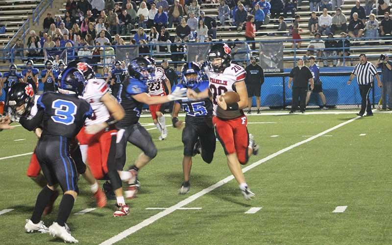 Press photo/Will Woolever - Sophomore Lance Parker finds room to run at Smoky.