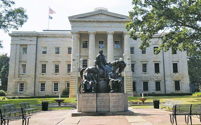 File photo - North Carolina capital building, Raleigh.
