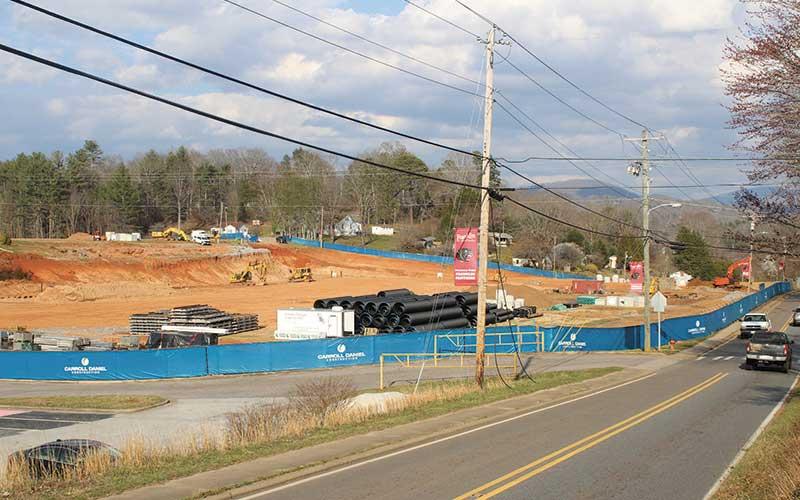 Press photo/Thomas Sherrill - Franklin High School construction as of March 14.
