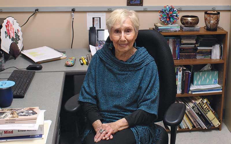 Press photo/Shelby Powell - Reesa Boyce in her office at the Crawford Senior Center.