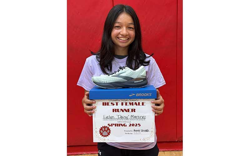 Evelyn Martinez - named the top runner overall.