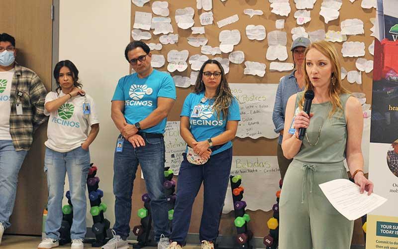 Press photo/Shelby Powell - During an open house on Nov. 6, Marianne Martinez, CEO of Vecinos, spoke of the story of imagining the new building in 2021 to seeing it come to life in 2025.