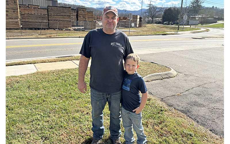Press photo/Will Woolever - Southard and his grandson, Tye Gerber, are pictured at The Press ofﬁce.