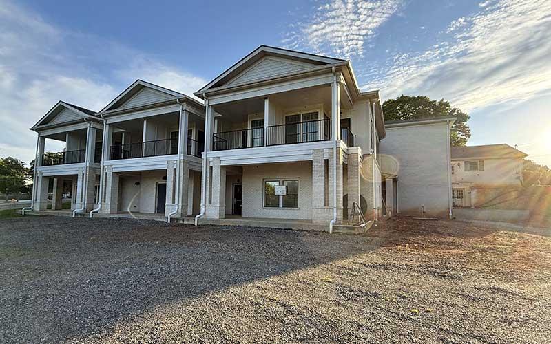 Press photo/Mia Overton - The proposed Hospice House on Maple Street remains unfinished seven years after the groundbreaking. Although Hospice House Foundation of WNC has received a $600,000 judgement in a case involving the contractor, representatives remain unsure of the project’s future.