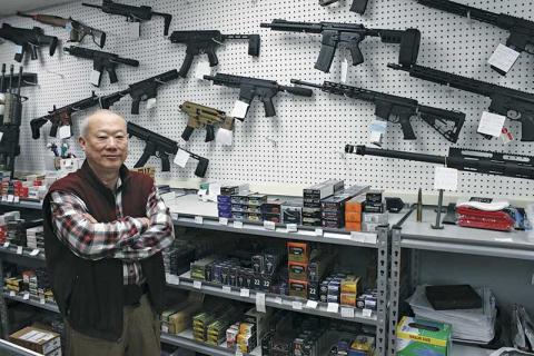Press photo/Andy Scheidler - Jeff Wang, owner of Jeff’s Ammo & Guns, said he had a run on weapons and ammunition when concern over the coronavirus spiked.