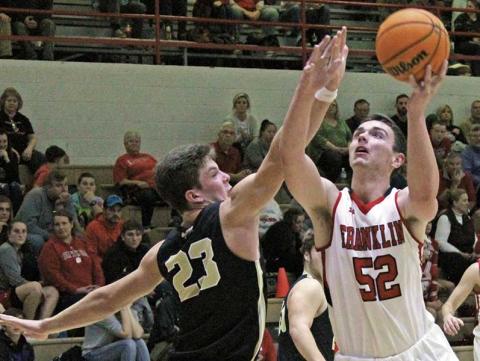 Press file photo - Chris Hartbarger, a 6-foot-7 center, will join Warren Wilson College to continue his basketball career and pursue a pre-med degree. 