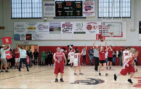 Press file photo - Franklin’s UNIFY March Madness game, held in March 2019, received recognition from the NCHSAA. Franklin athletic director Blair King nominated the group, which won the 2-A Commissioner’s Cup.  UNIFY wins commu