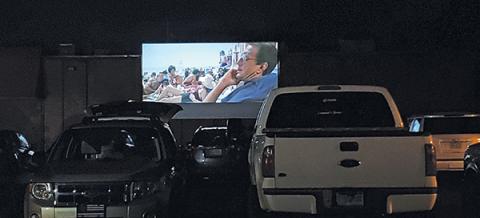 Photo submitted - Ruby Cinemas has been showing classics like “Jaws” in the parking lot at the “micro drive-in” theater.