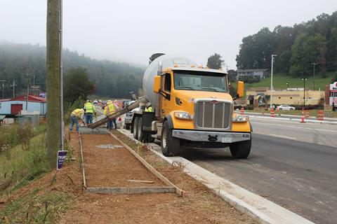 Press photo/Jake Browning - Work to reconfigure a section of Georgia Road got underway in 2019.