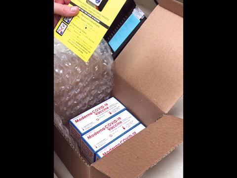 Photo submitted - Macon County Public Health is administering the Moderna vaccine.