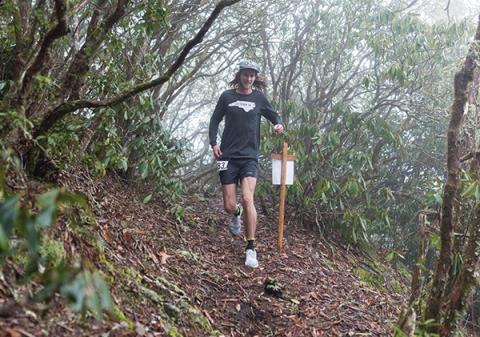 Submitted - Canyon Woodward makes his way past a race marshal during the 2021 Assault on Black Rock.