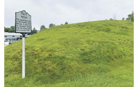 Press photo/Mia Overton The Nikwasi Mount in East Franklin will be one of the stops for people participating in a field trip as part of the  national Trail of Tears conference in September.