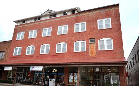 Press photo/Mia Overton - The old Scott Griffin Hotel on Main Street may see new life as a boutique hotel with rooftop restaurant.