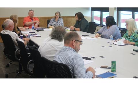 Press photo/Will Woolever.  Representatives from agencies throughout the county participate at the Mental Health Task Force meeting.