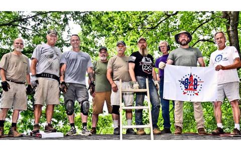 Photo submitted - 828 Vets have volunteered to help with projects throughout the community, including repairs to fellow veterans’ homes.