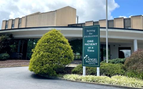 Press file photo.  The Town of Franklin recently conducted a feasibility study of the old Angel Medical Center on Riverview Street. Givens Communities says renovating the building would be too costly to develop affordable senior living apartments.