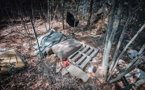 Photo/Bob Scott - The Franklin Town Council has passed an ordinance banning camping on public property, but the question of how to address the homelessness issue remains.
