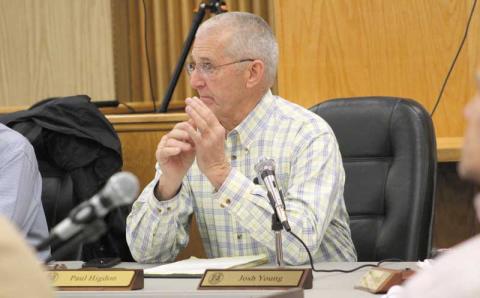Press file photo - Board of Commissioners Chair Paul Higdon says the number for the 2023-24 proposed budget needs to decrease. 
