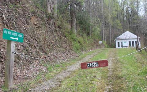 Press photo/Thomas Sherrill - The former Pine Grove School at the corner of Peeks Creek Road and Highlands Road has stood there in one form or another for more than 125 years.