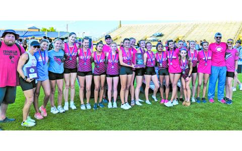 Photo submitted. Panther women’s track and field is pictured at the 3A Outdoor State Championships in Greensboro May 20. 