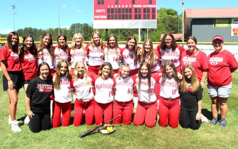 Photo courtesy of Brooke Southard. Macon Middle School softball captured its third-straight Blue Ridge Athletic Conference title this spring.